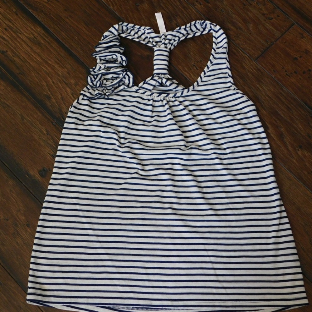 Blue and white stripes xhilaration top